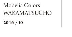 Modelia Colors WAKAMATSU　2016/07
