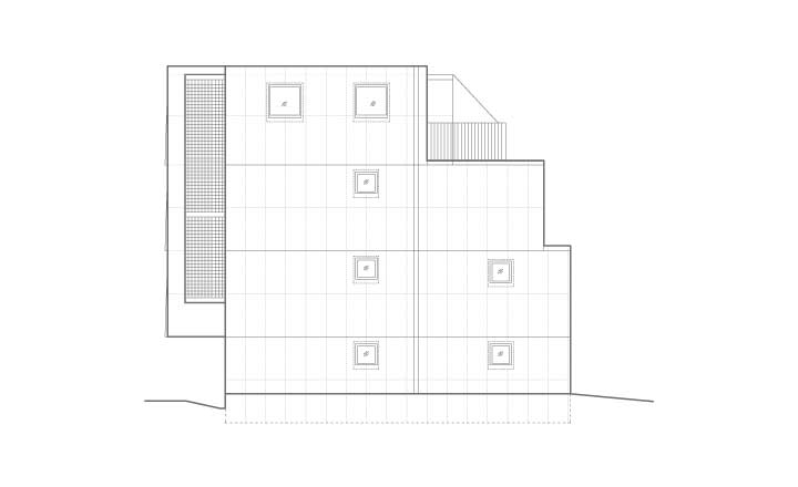 東側立面図