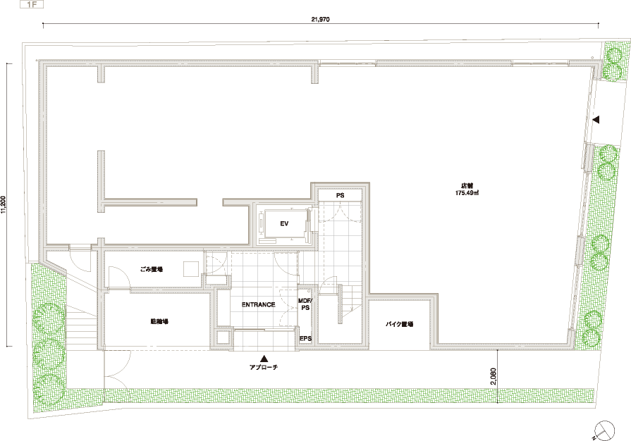 東西方向断面